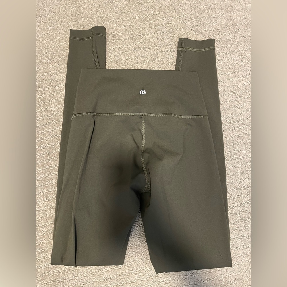 Lululemon wunder under leggings - green